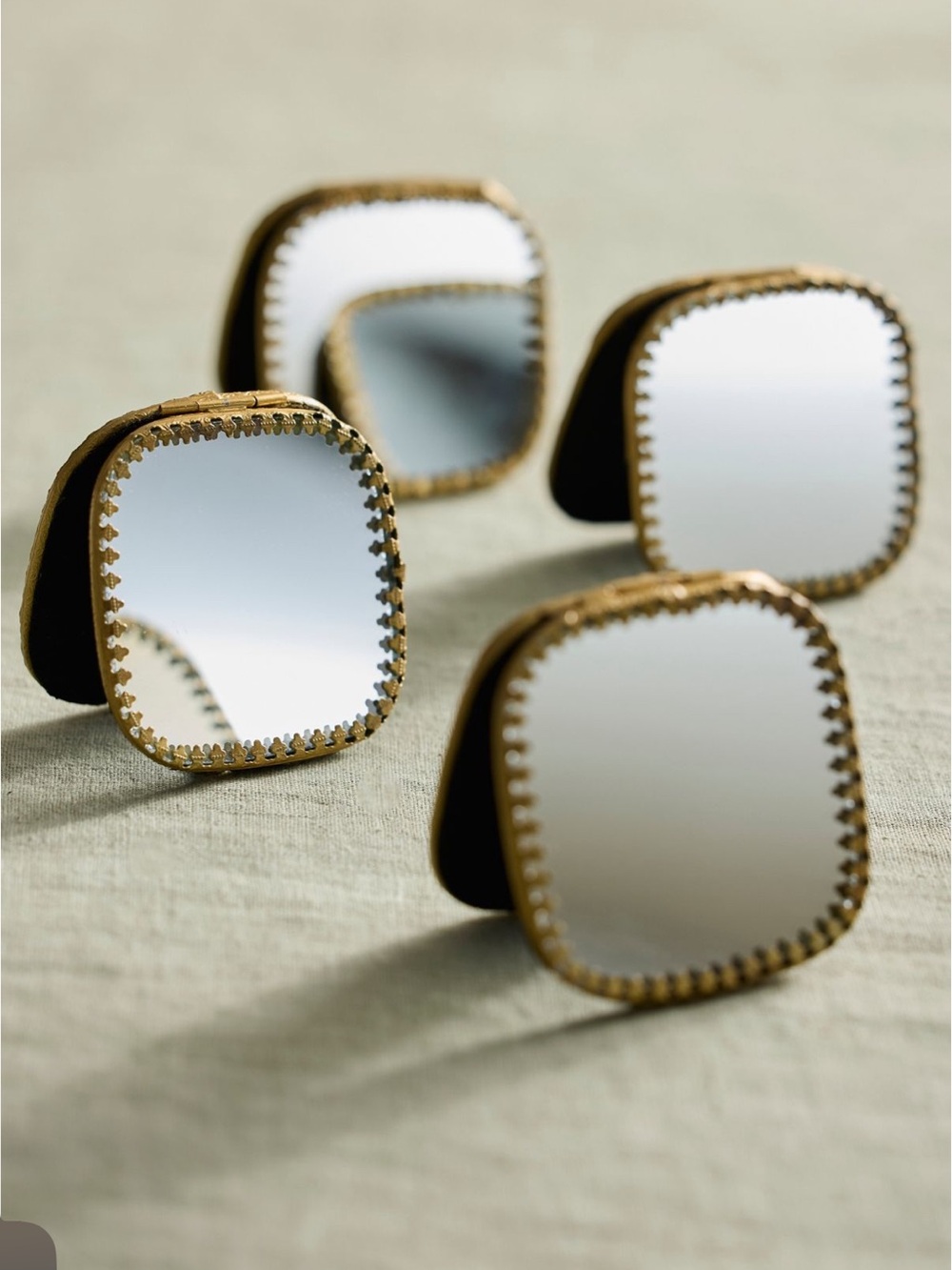 Anthropologie Filigree Mirrored Table Signs, Set of 12 NEW